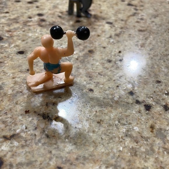 Vintage Rare Circus lot plastic made in hong kong horse seal strong man clown - Picture 7 of 8